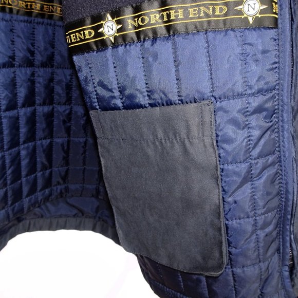 North End All Climate Navy Fleece Lined Jacket - Picture 5 of 7